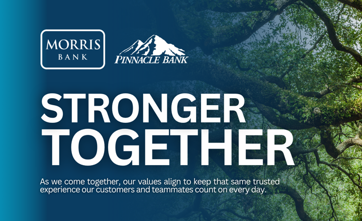 Pinnacle Financial Corporation and Morris State Bancshares Jointly Announce Partnership