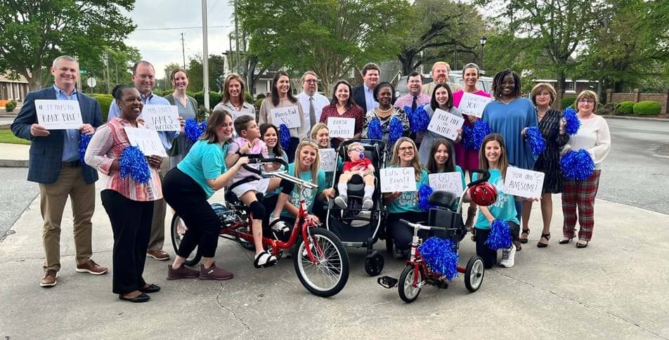  Amtryke Bikes Gifted to Local Children Courtesy of AMBUCS and Morris Bank
