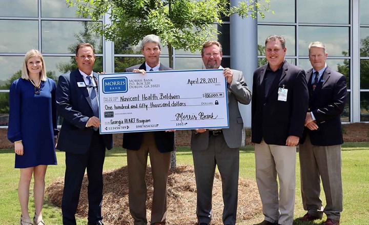 Morris Bank Donates $150,000 to Navicent Health Baldwin