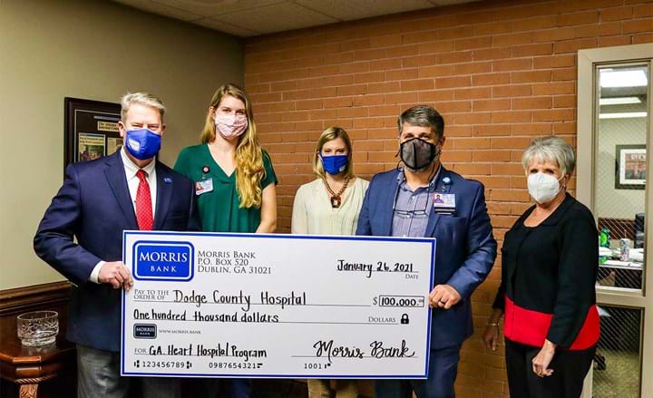 Morris Bank Donates $100,000 to Dodge County Hospital