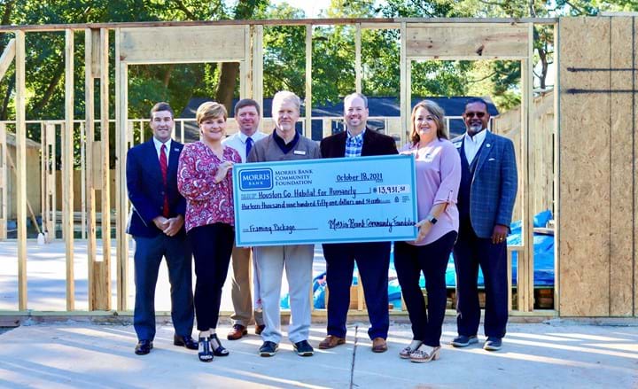Houston County Habitat for Humanity Receives Grant from Morris Bank Community Foundation
